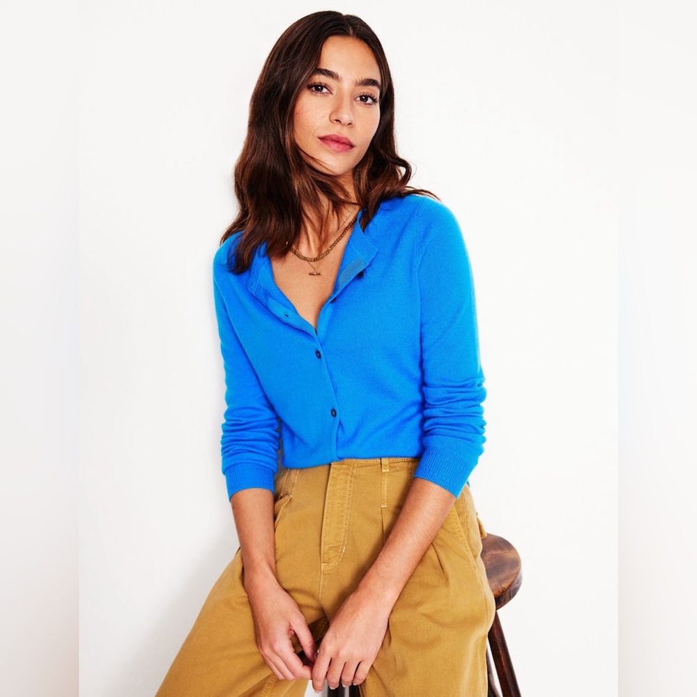 Boden Eva Cashmere Crew Cardigan